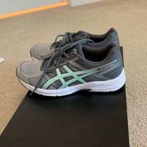 New ASICS Gel Contend 4 Gray Green sneakers